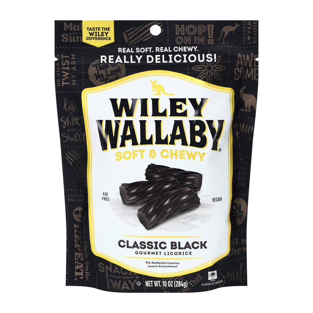 Wiley Wallaby Gourmet Black Liquorice, 10.00 oz