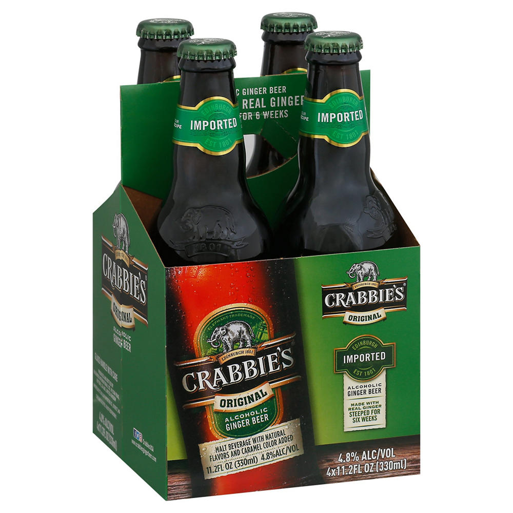Crabbie's Original Alcoholic Ginger Beer 4 pk Bottles, 11.2 oz