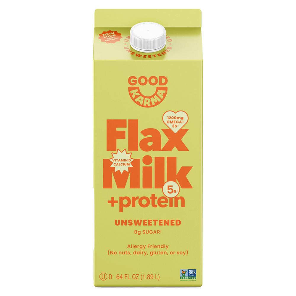 Good Karma Unsweetened 5g Protein Flax Milk, 64 oz