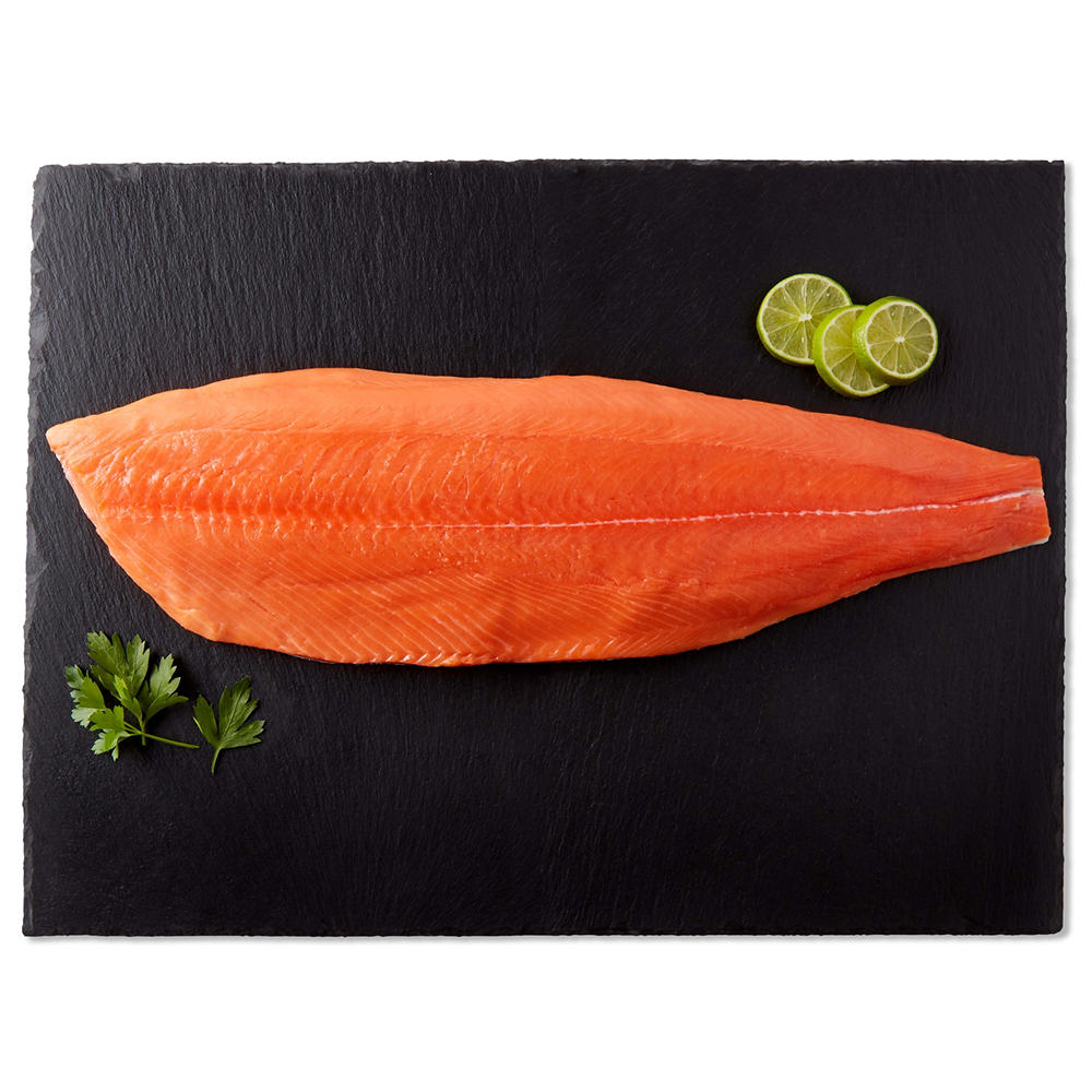 H-E-B Wild Caught Columbia River King Salmon Fillet, lb