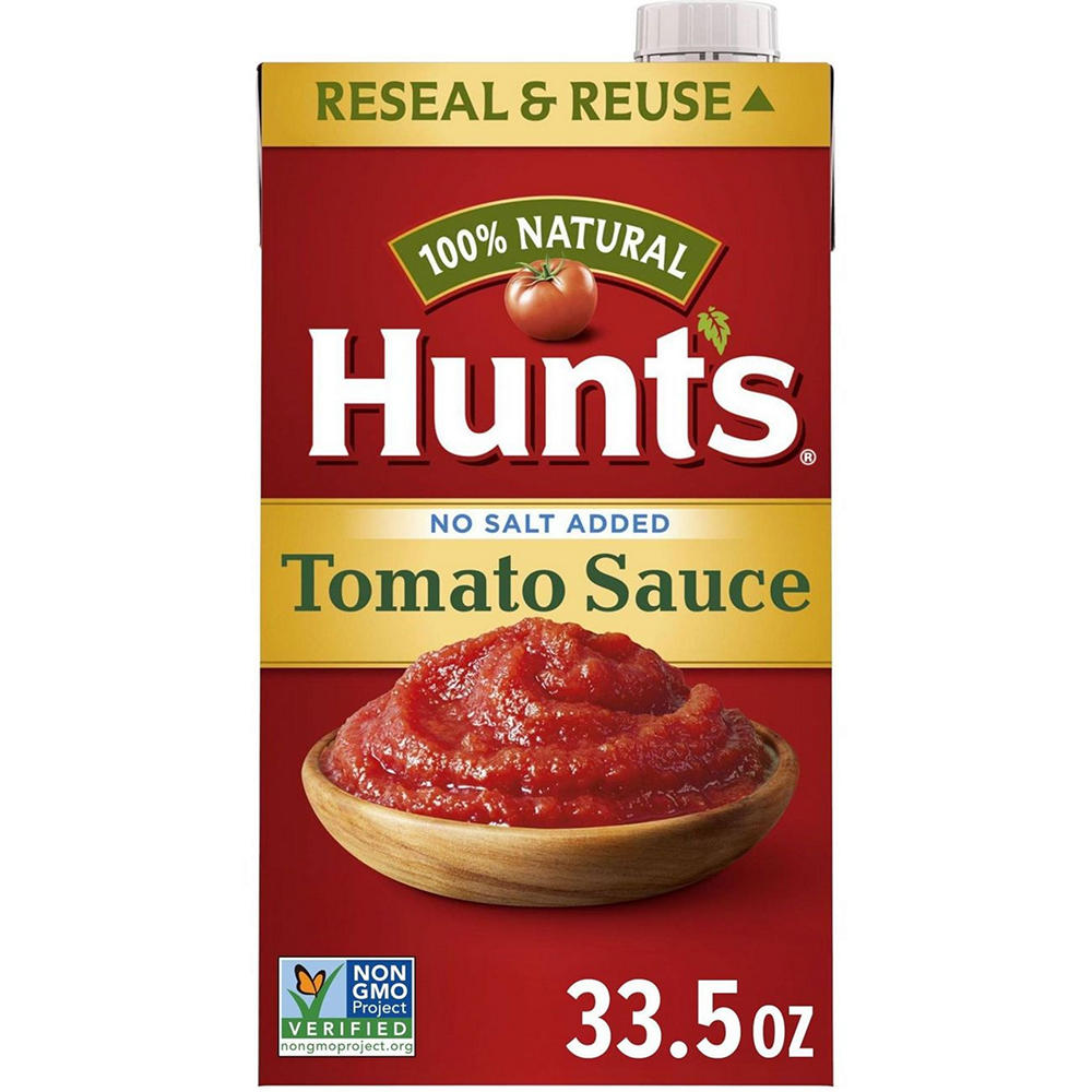 Hunt's No Salt Added Tomato Sauce, 33.5 oz