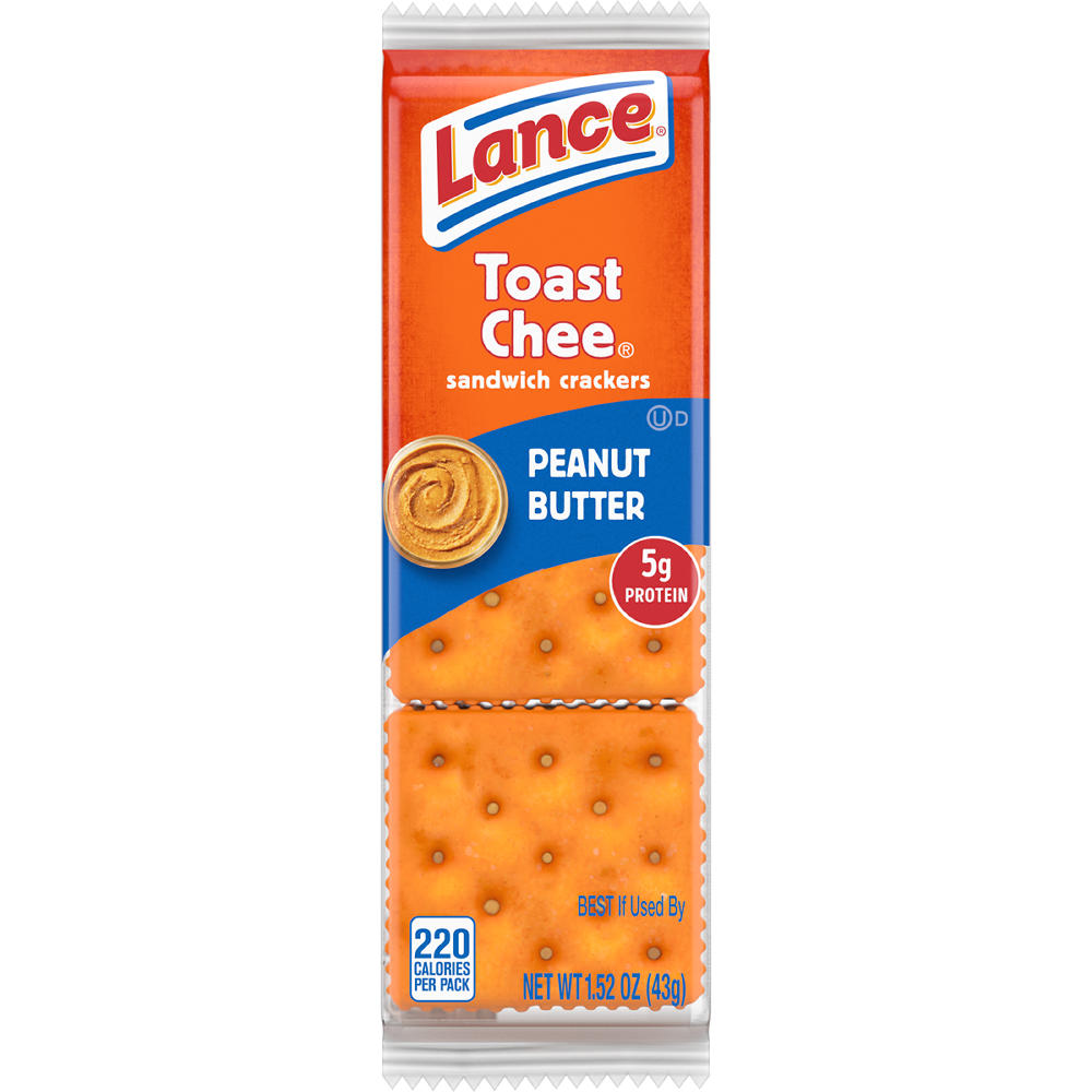 Lance ToastChee Peanut Butter Sandwich Crackers, 1.52 oz