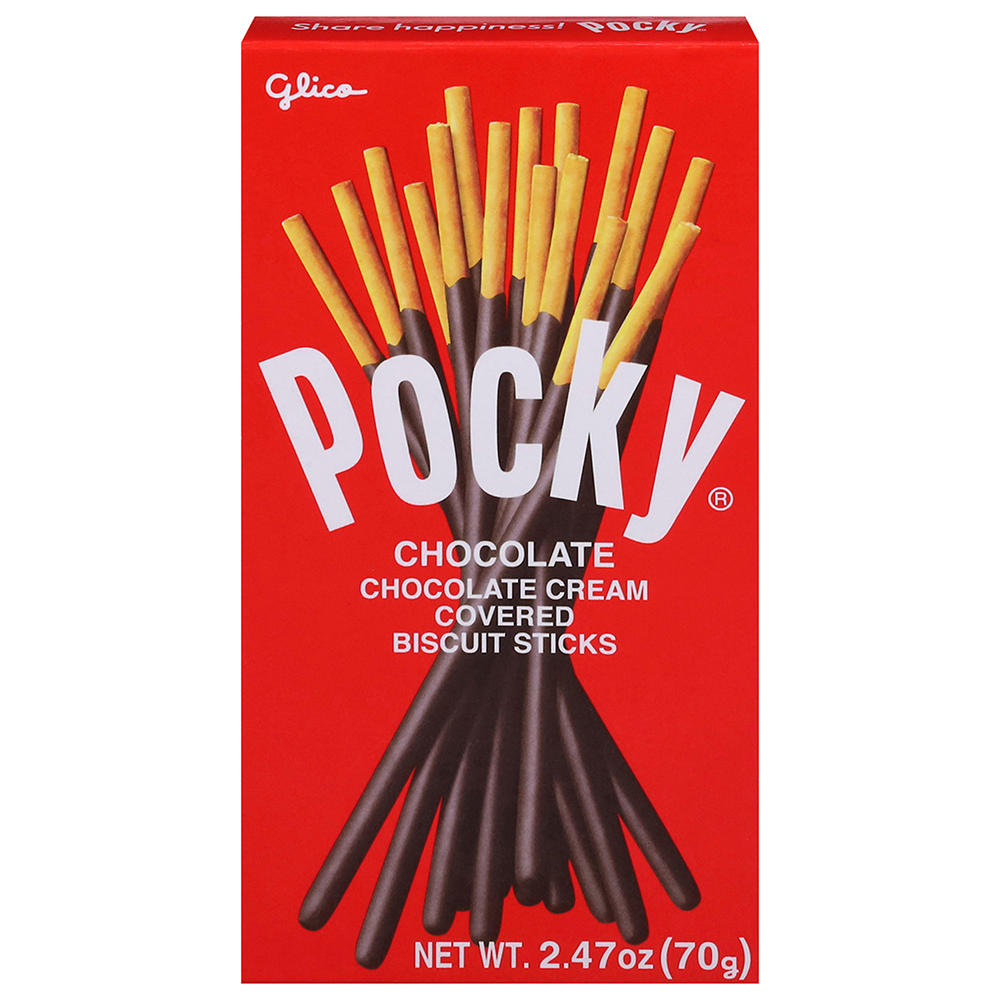 Glico Pocky Chocolate Cream Biscuit Sticks, 2.47 oz