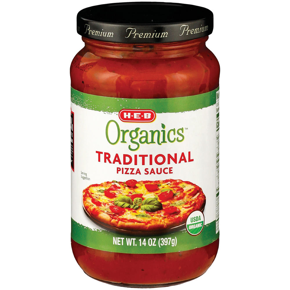 H-E-B Organics Traditional Pizza Sauce, 14 oz