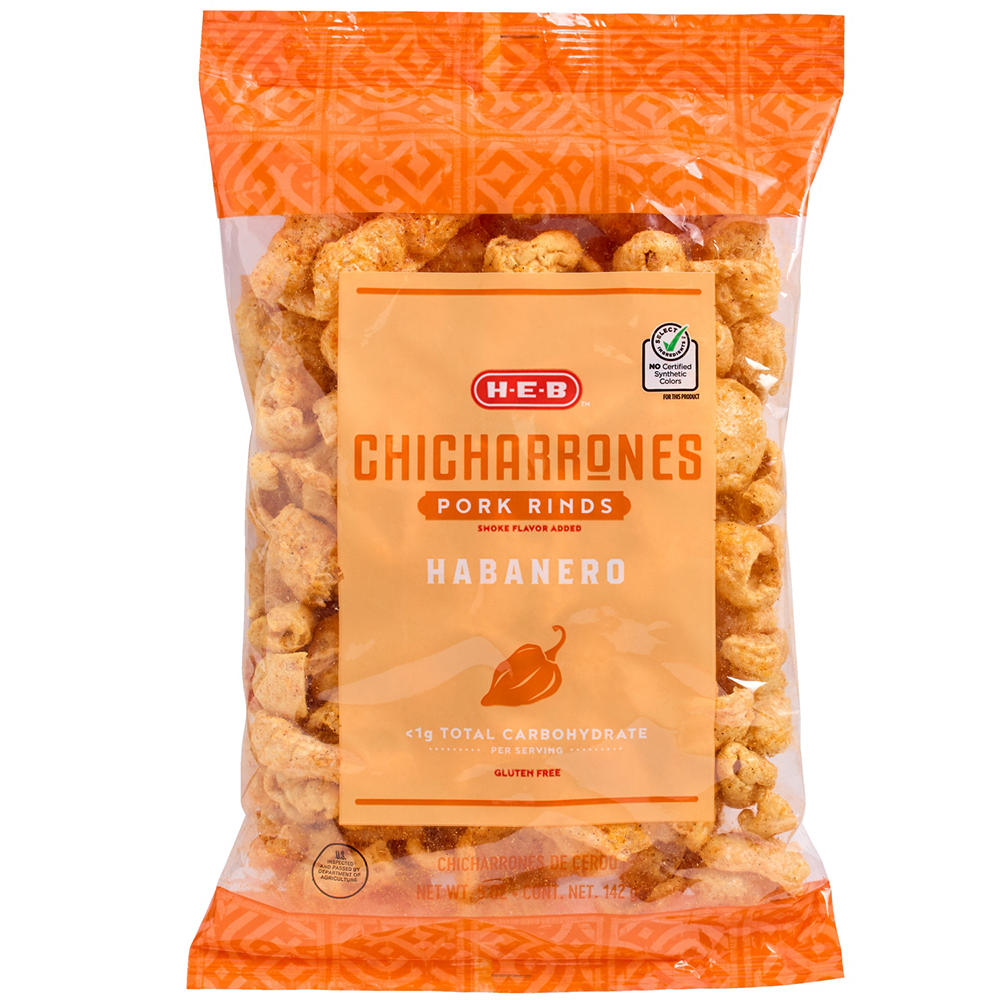 H-E-B Chicharrones Pork Rinds - Habanero, 5 oz