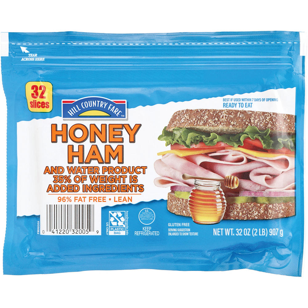 Hill Country Fare Honey Ham Lunch Meat, 32 oz