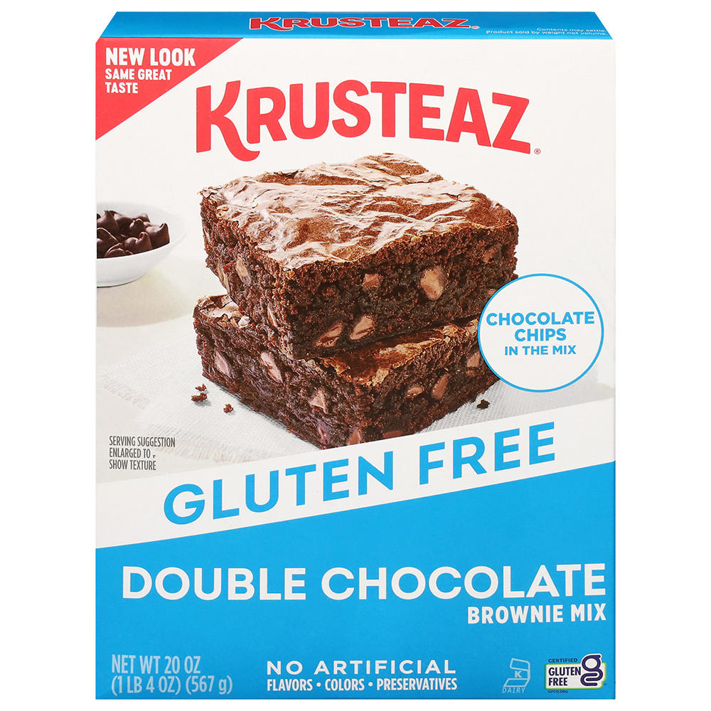 Krusteaz Gluten Free Double Chocolate Brownie Mix, 20 oz