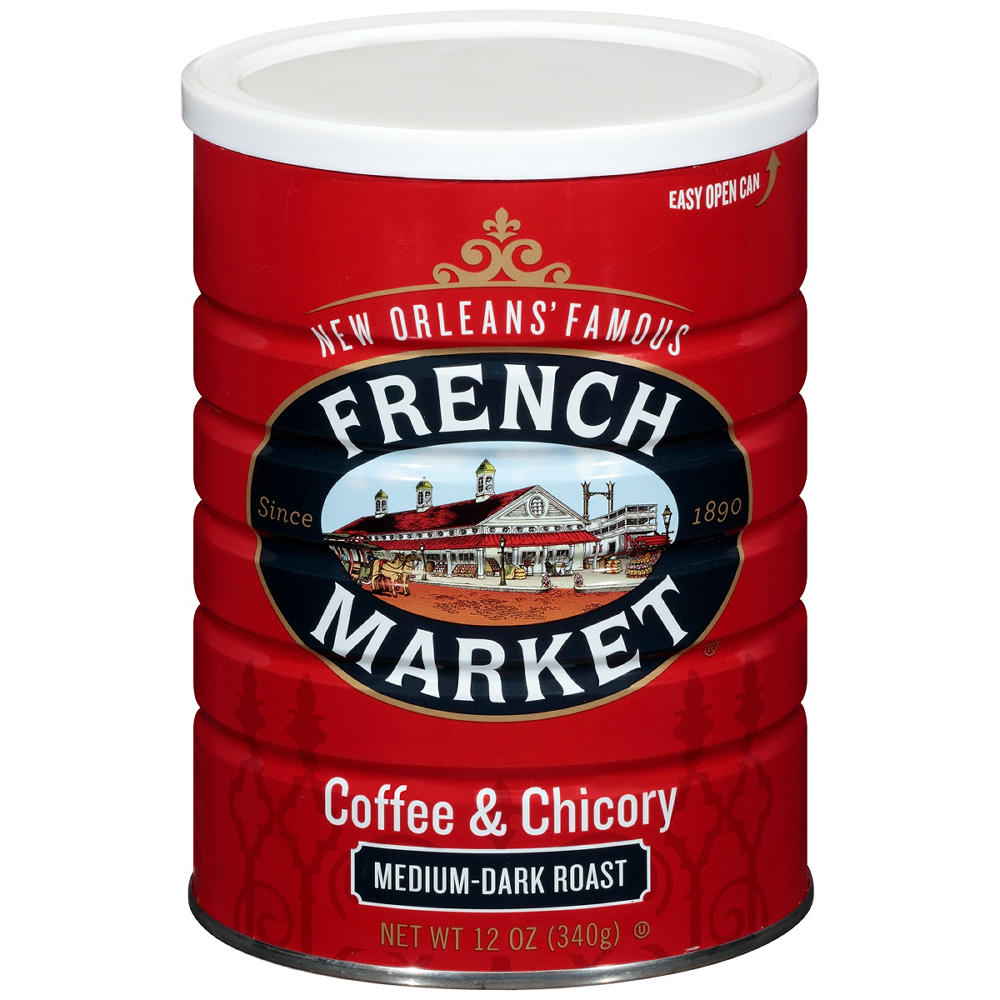 French Market Coffee & Chicory Medium-Dark Roast Coffee, 12 oz
