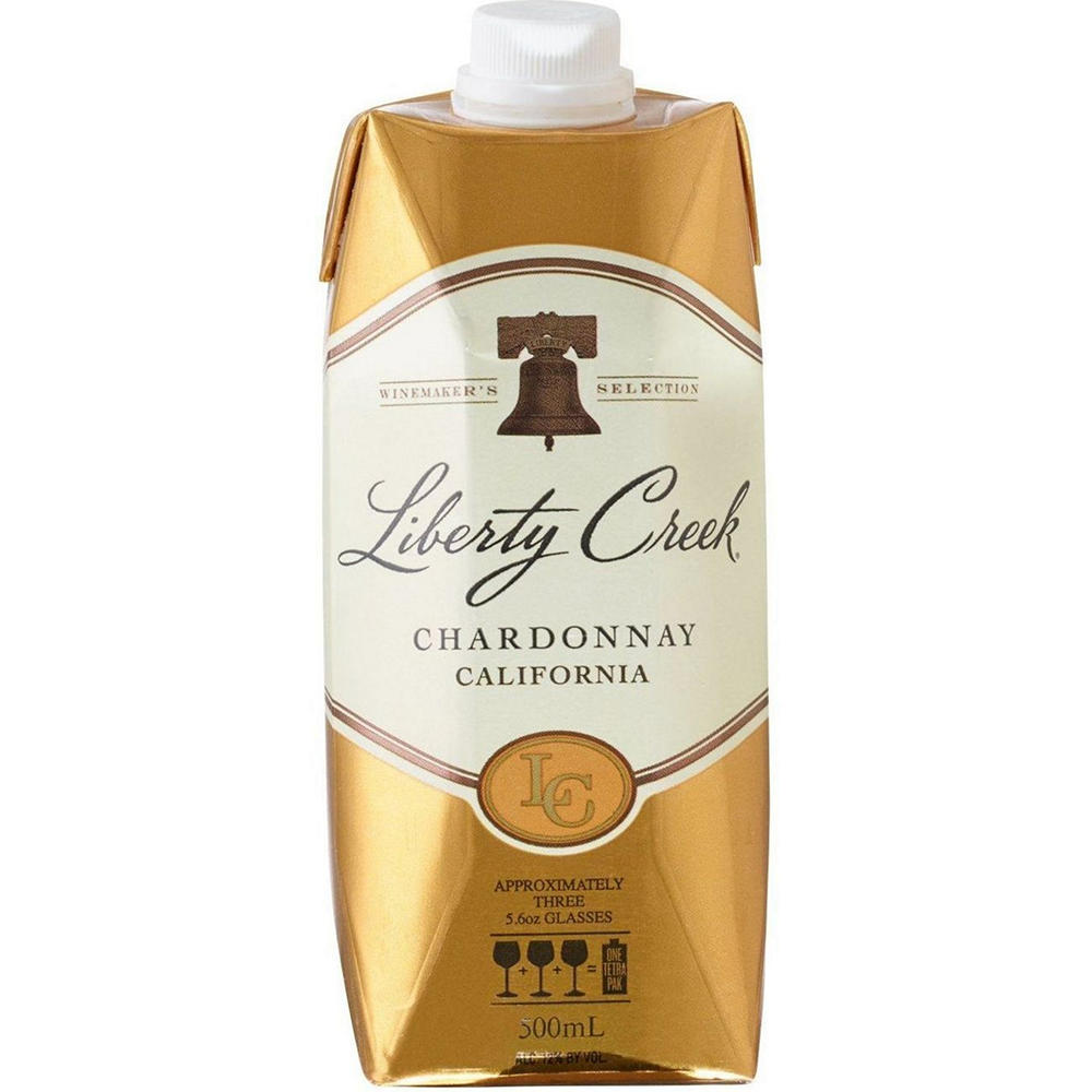 Liberty Creek Chardonnay California White Wine, 500 mL