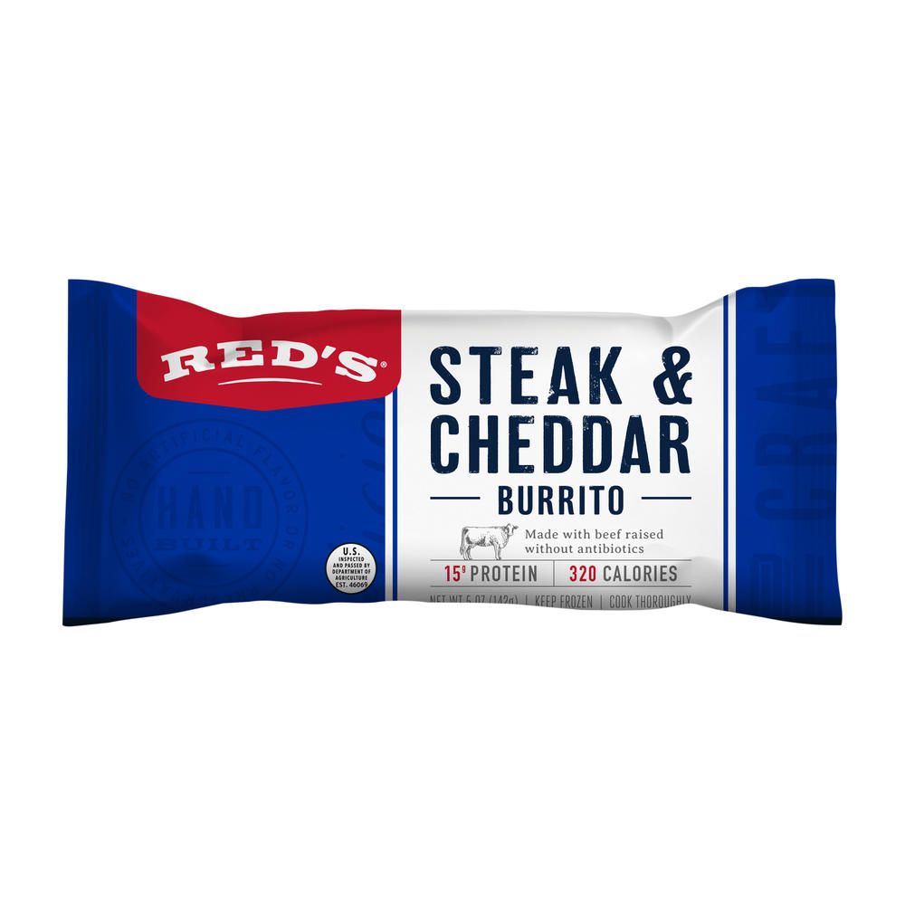 Red's Steak & Cheddar Burrito, 5 oz