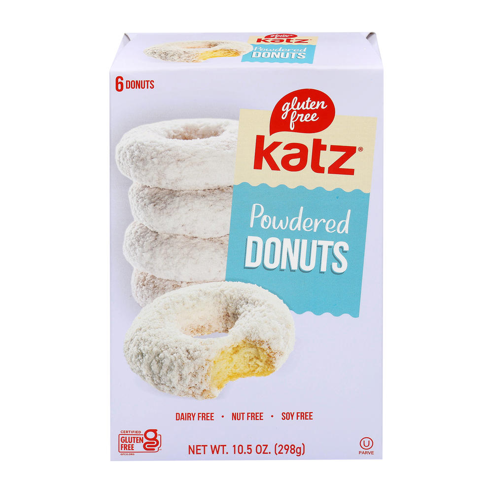 Katz Gluten Free Powdered Donuts, 10.5 oz