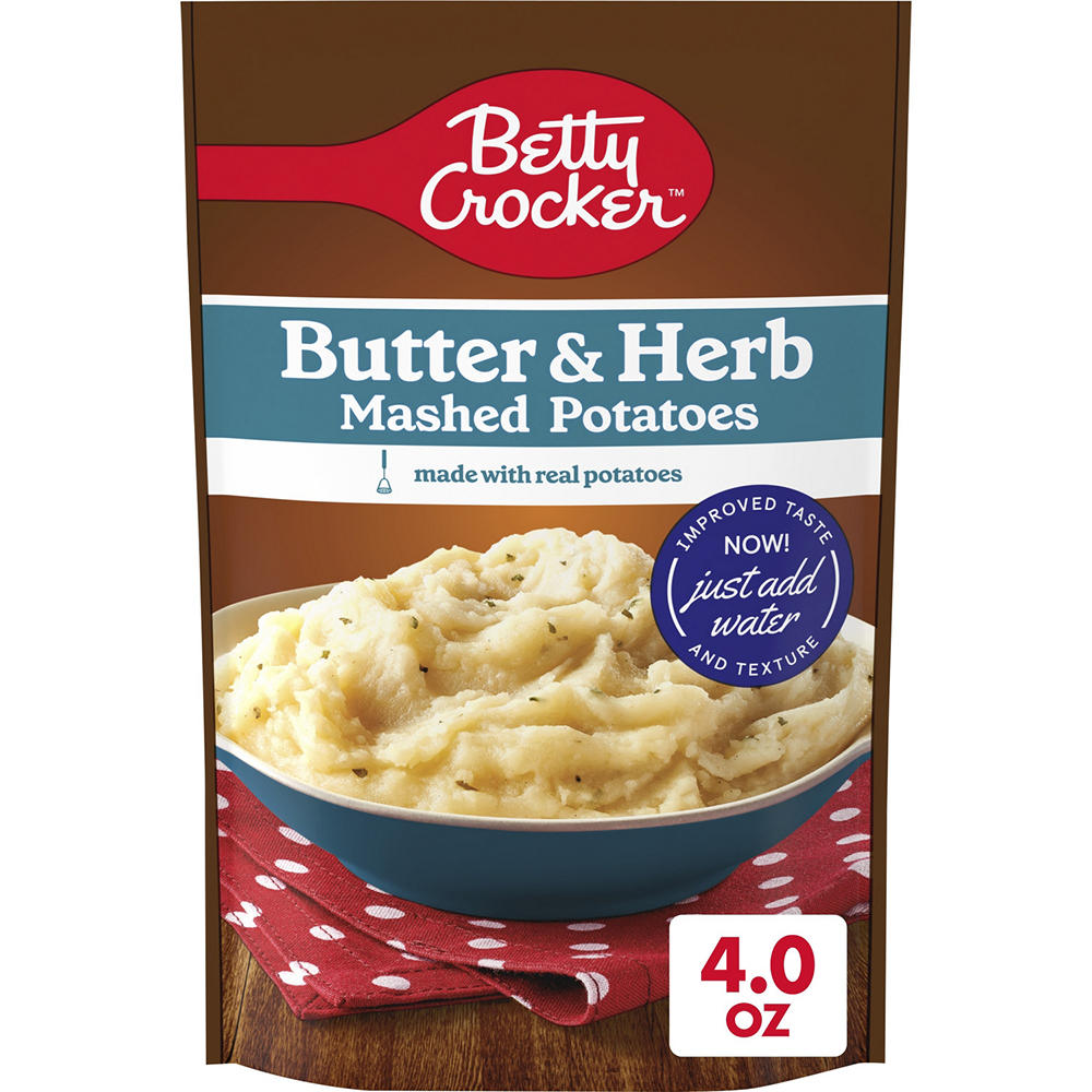 Betty Crocker Butter & Herb Mashed Potatoes, 4 oz