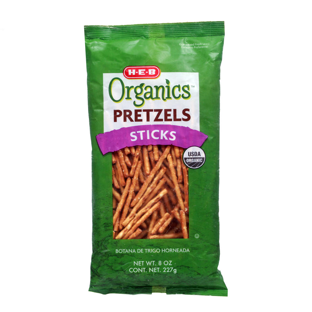 H-E-B Organics Pretzel Sticks, 8 oz