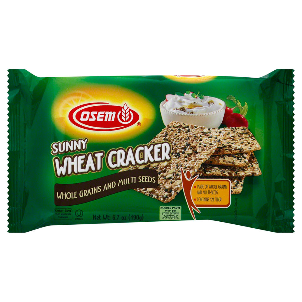Osem Sunny Wheat Cracker with Whole Grains & Multi Seeds, 6.7 oz