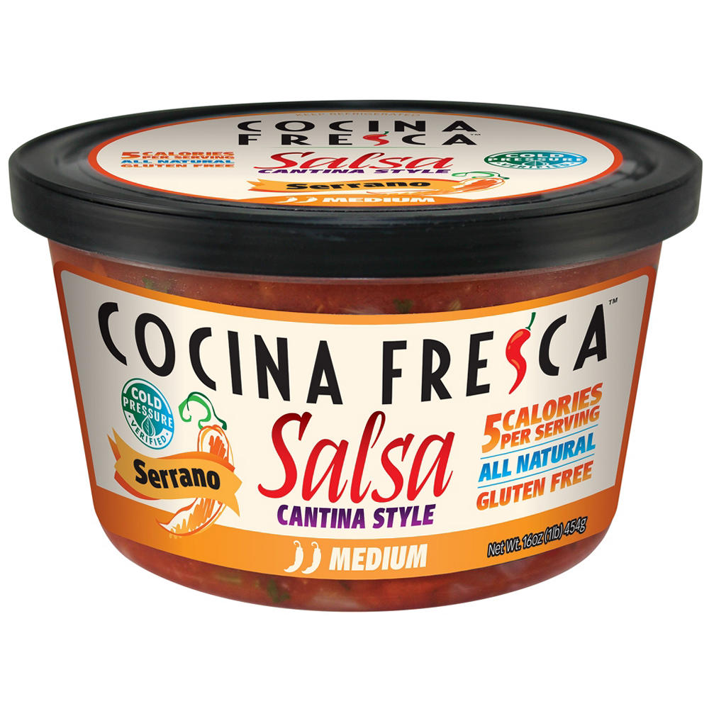 Cocina Fresca Cantina Style Serranos Medium Salsa, 16 oz