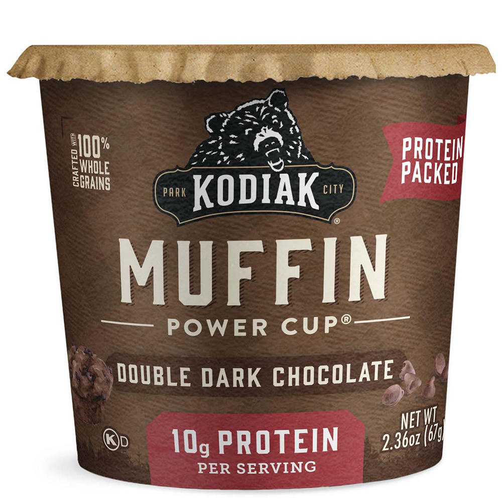 Kodiak 10g Protein Muffin Power Cup - Double Dark Chocolate, 2.4 oz