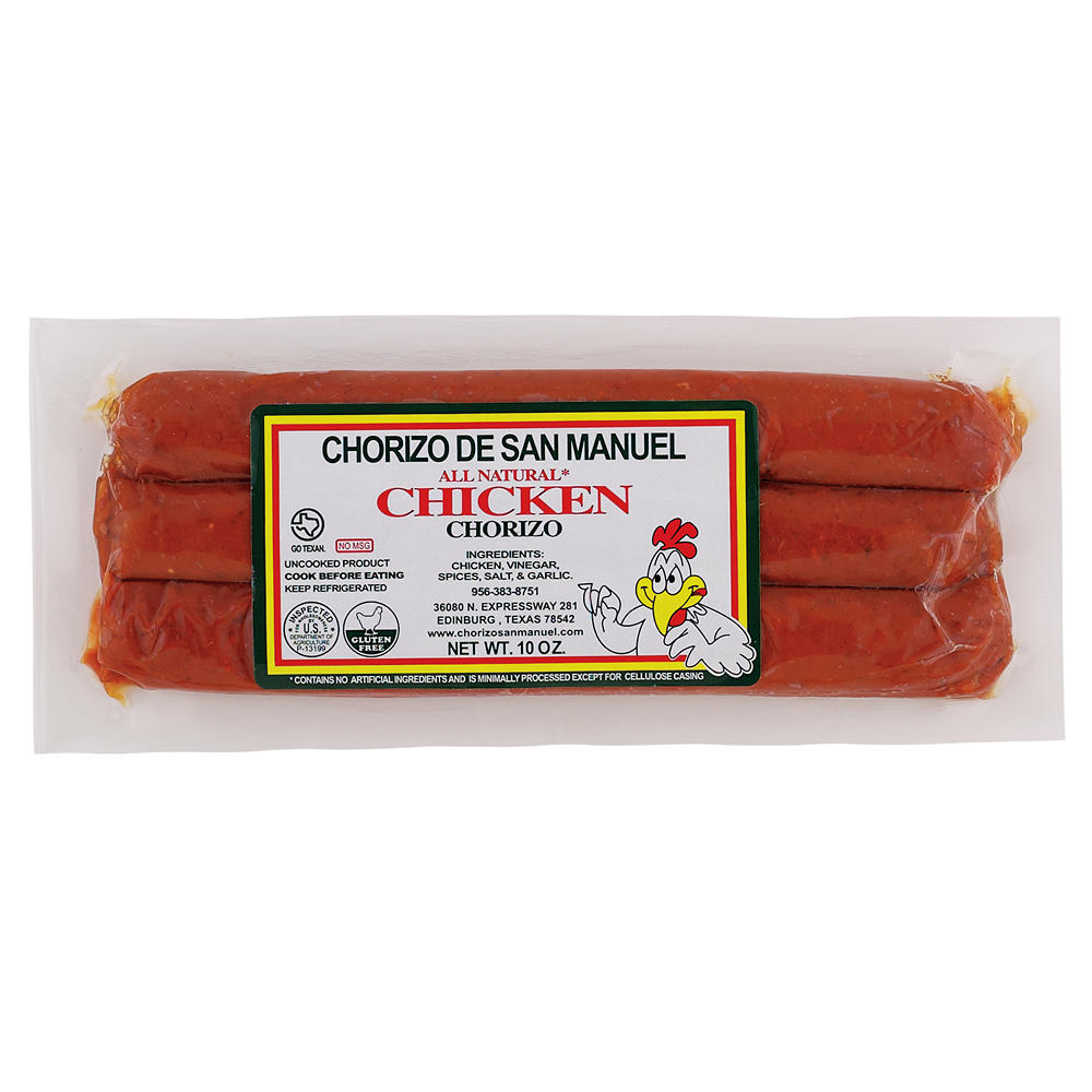 Chorizo de San Manuel Chicken Chorizo Sausage Links, 10 oz