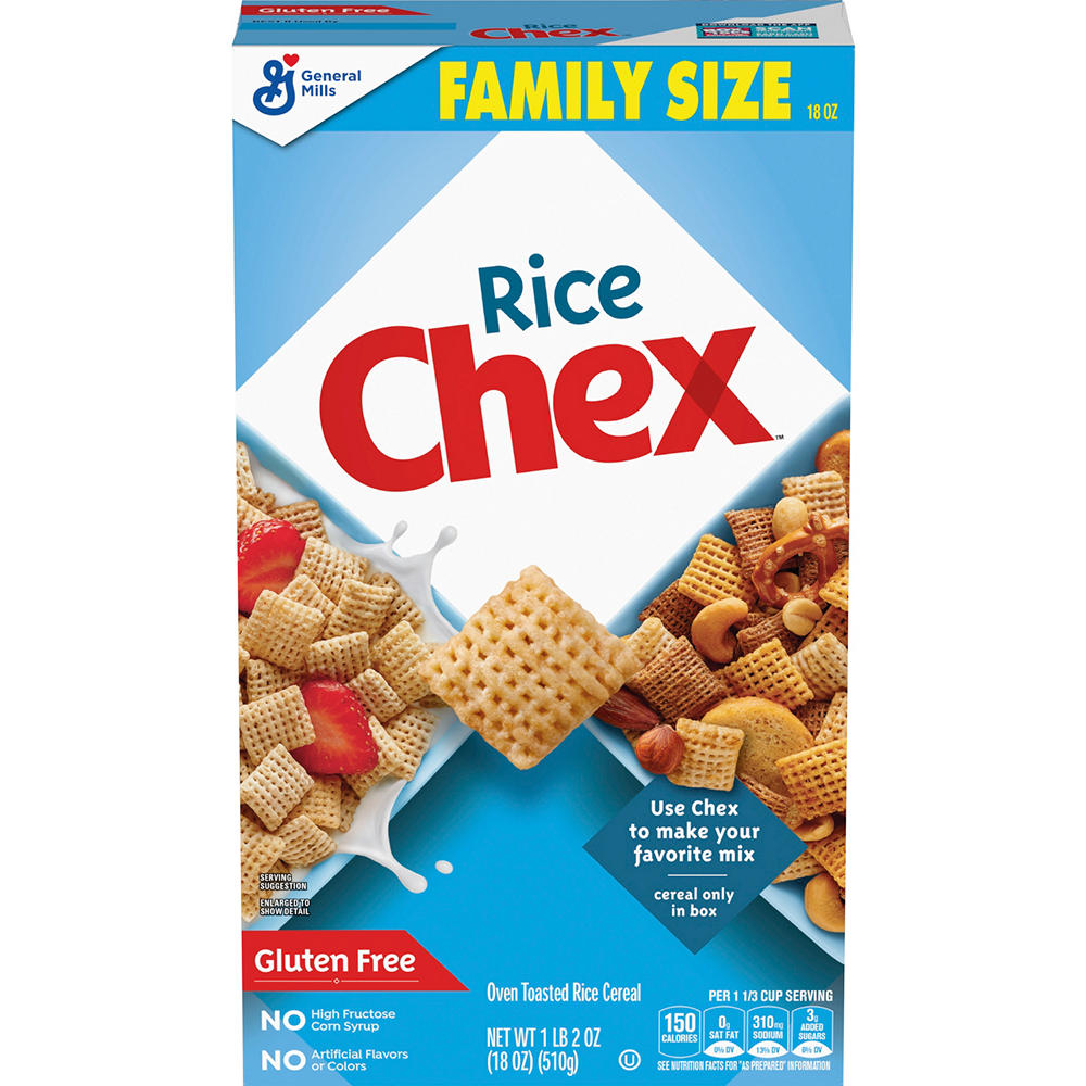 General Mills Rice Chex Cereal, 18 oz
