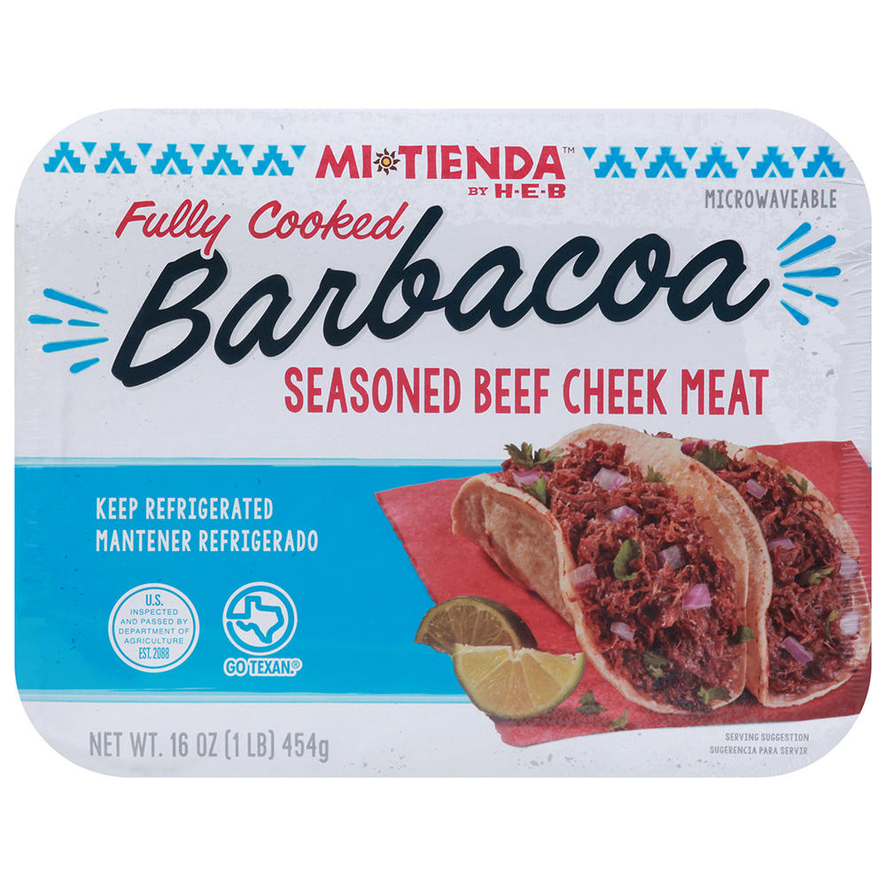 H-E-B Mi Tienda Fully Cooked Barbacoa Seasoned Beef Cheek Meat, 16 oz