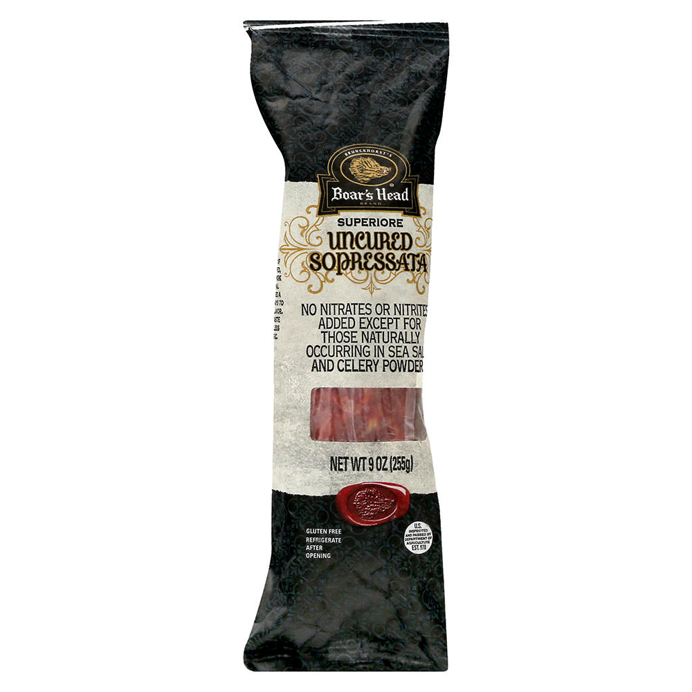 Boar's Head Superiore Sopressata Dry Sausage, 9 oz