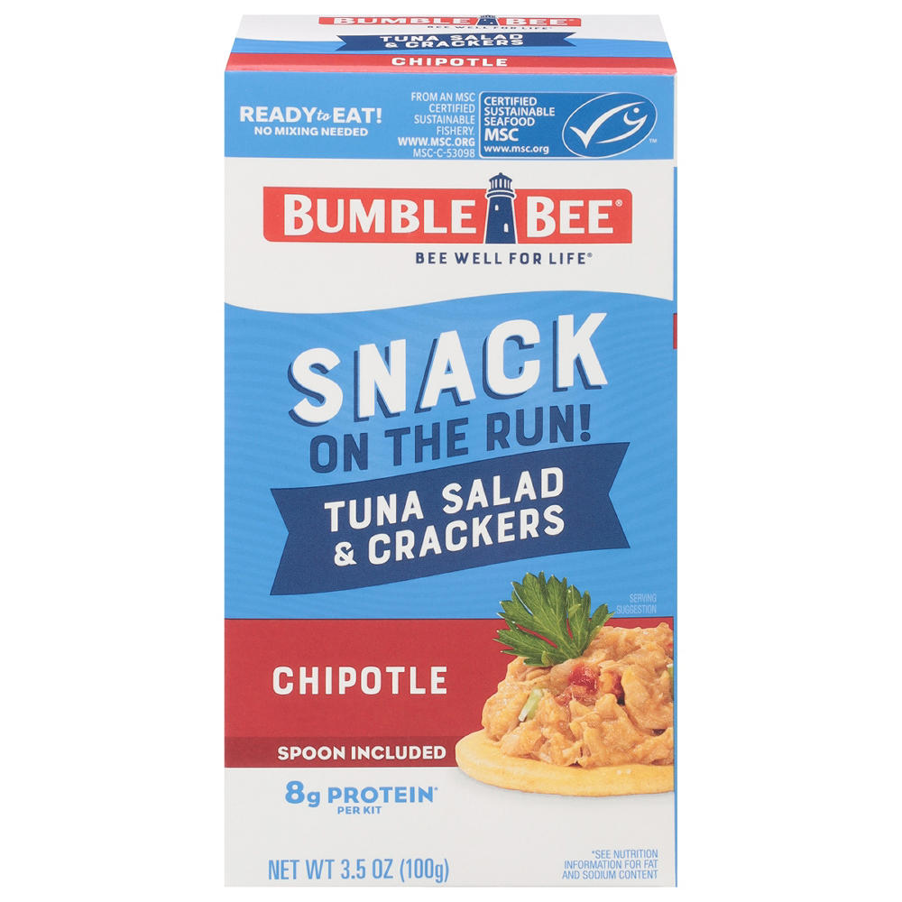 Bumble Bee Snack on the Run! Chipotle Tuna Salad Kit with Crackers, 3.5 oz