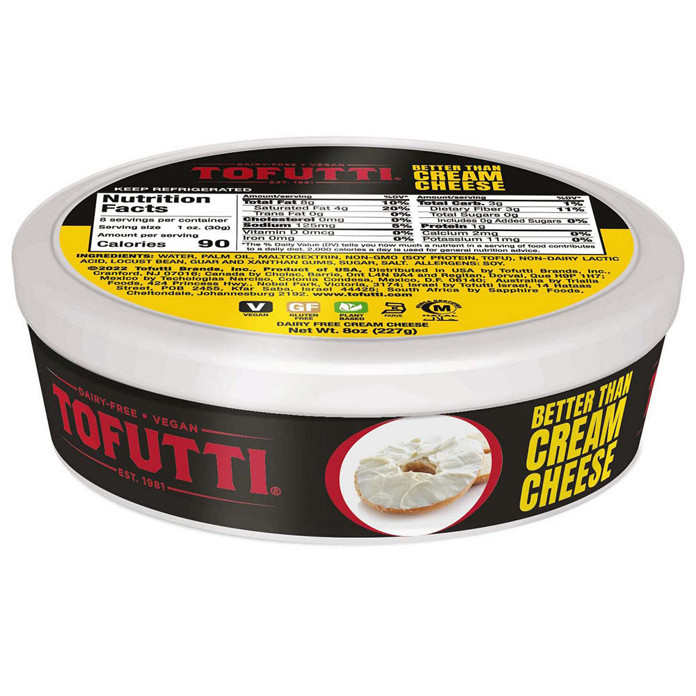 Tofutti Dairy Free Better Than Cream Cheese, 8 oz