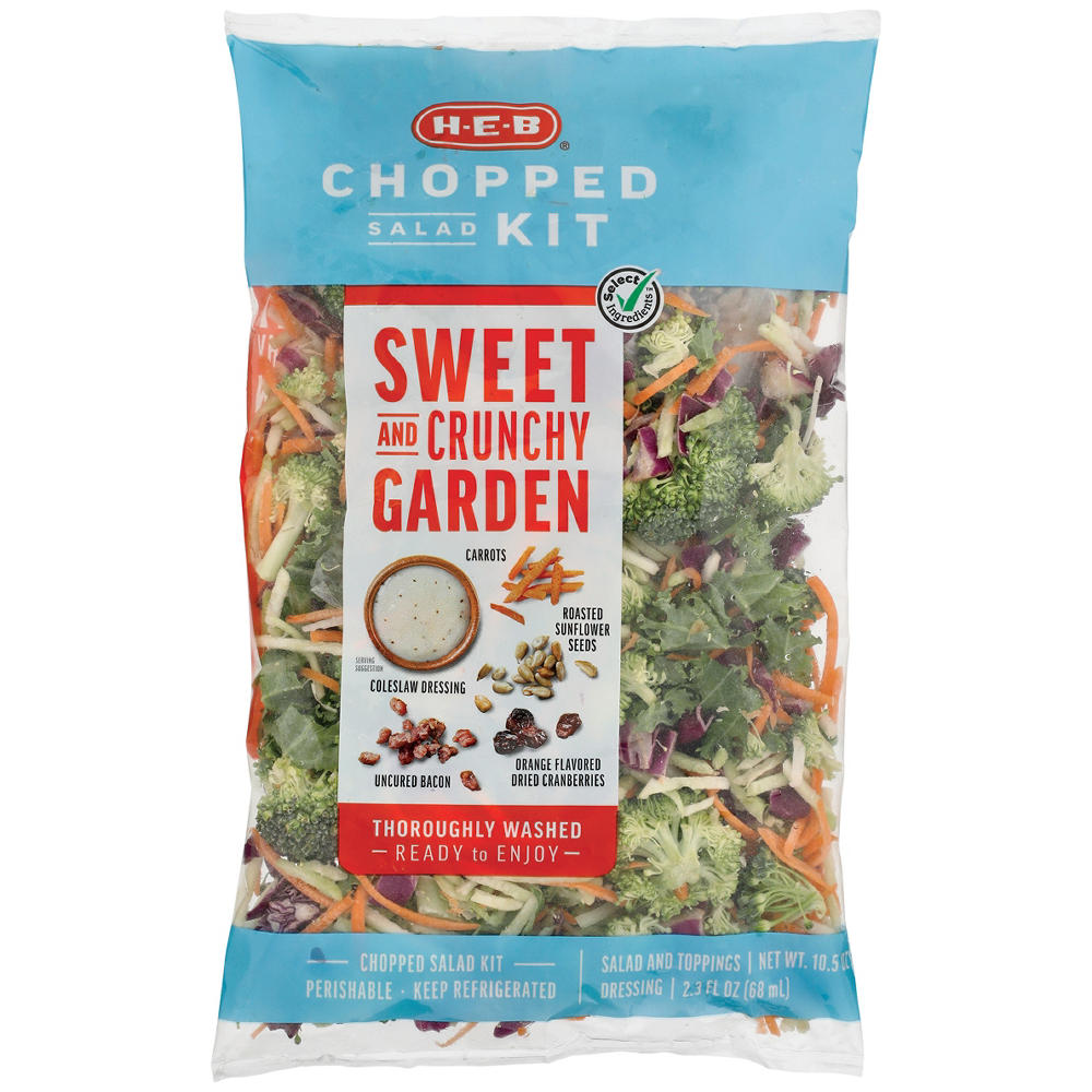 H-E-B Chopped Salad Kit - Sweet & Crunchy Garden