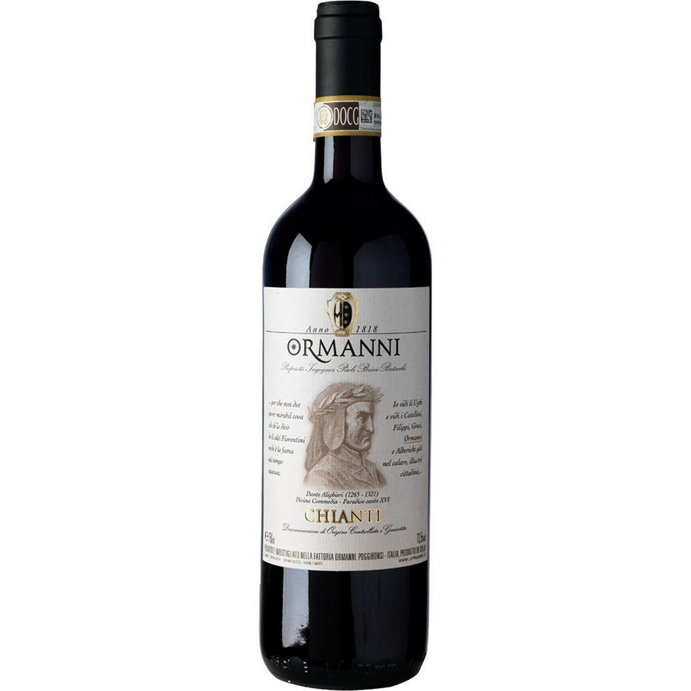 Ormanni Organic Chianti Italian Red Wine, 750 mL