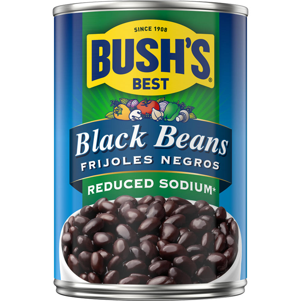 Bush's Best Reduced Sodium Black Beans, 15 oz