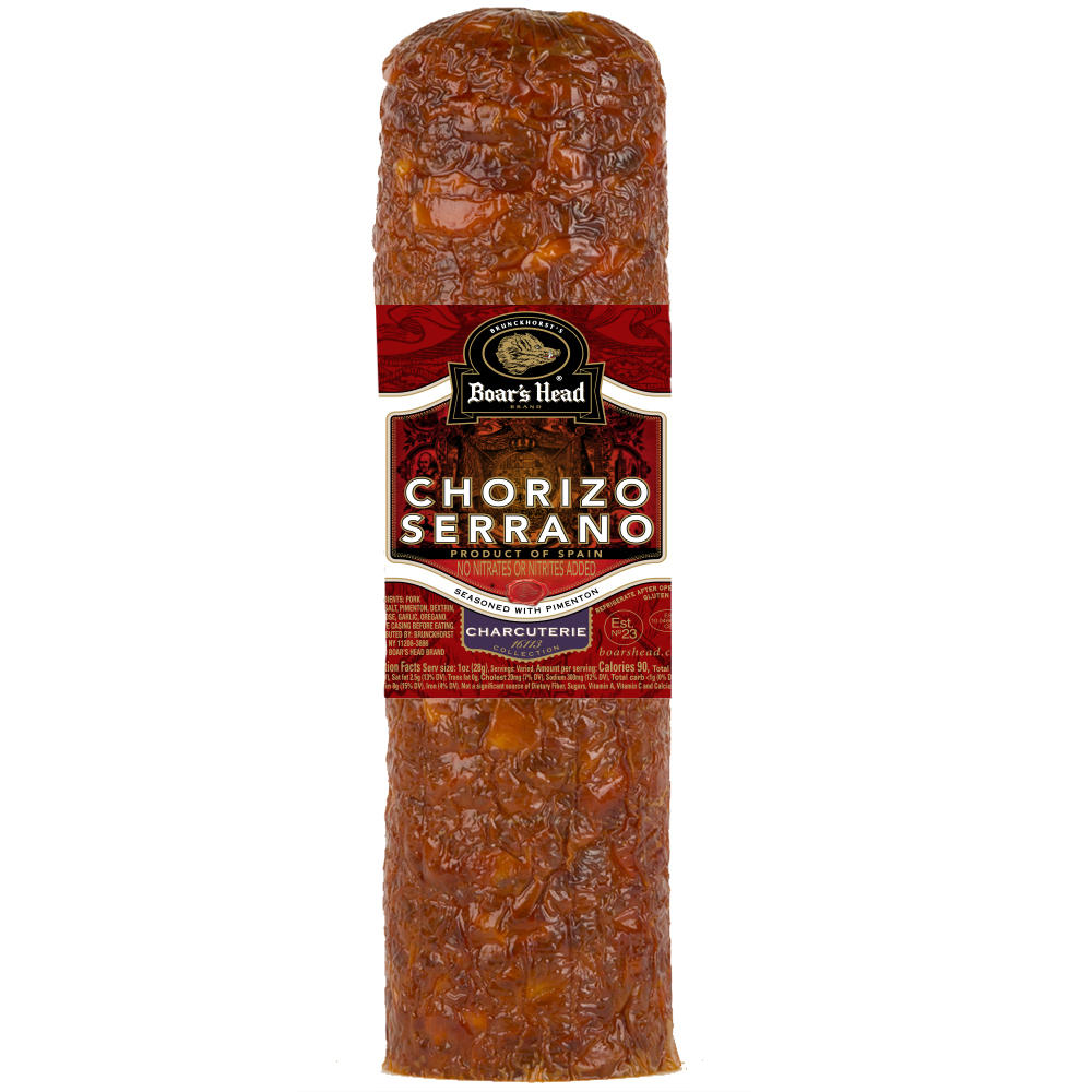 Boar's Head Spanish Chorizo Serrano, Custom Sliced, lb