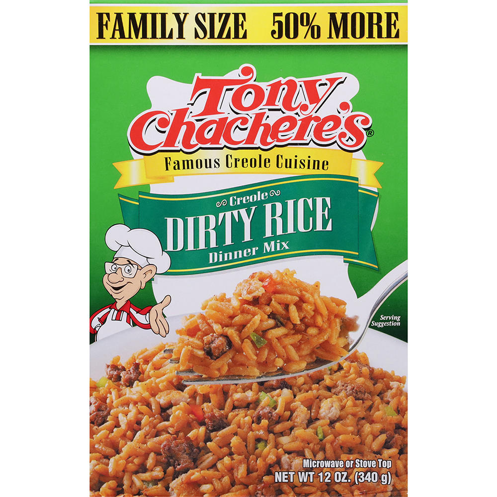 Tony Chachere's Creole Dirty Rice Mix - Family Size, 12 oz