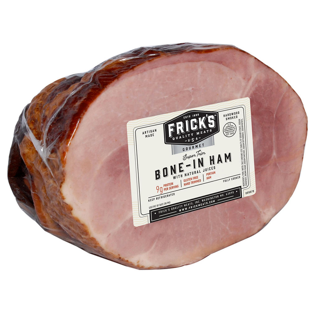 Frick's Hardwood-Smoked Bone-in Portion Ham, Avg. 7.9 lbs