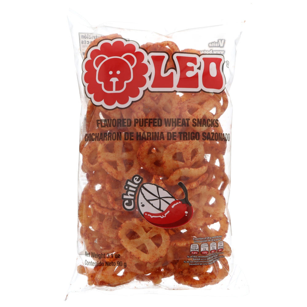 Leo Chile Chicharron Wheat Snacks, 3.1 oz