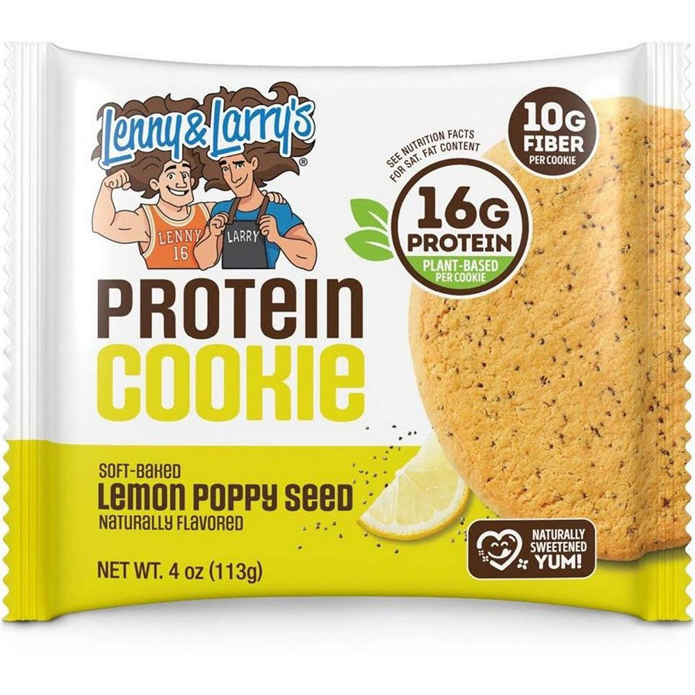 Lenny & Larry's The Complete Cookie - 16g Protein Lemon Poppy Seed, 4 oz
