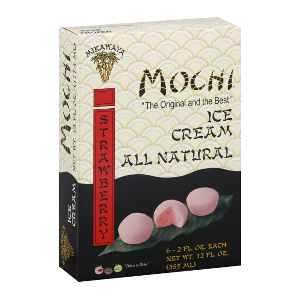 Mikawaya Strawberry Mochi Ice Cream, 6 ct