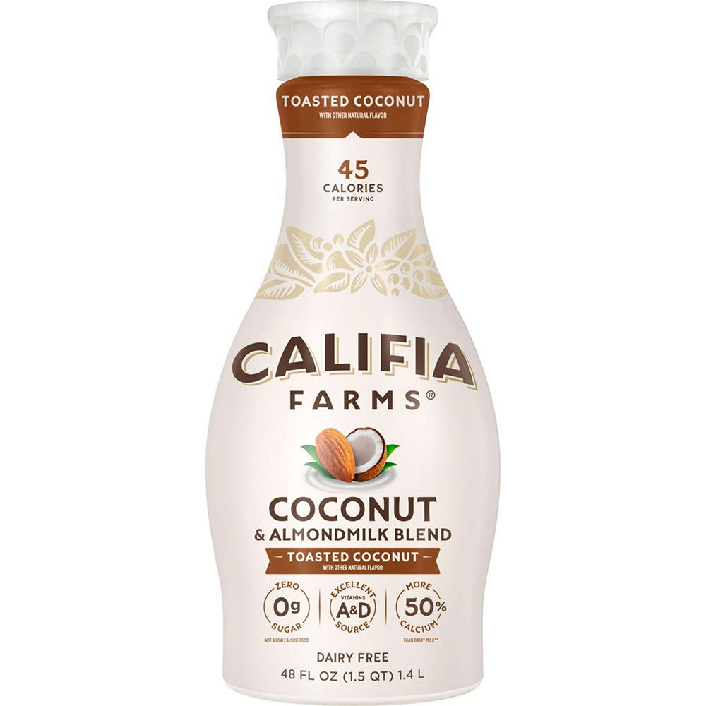 Califia Farms Dairy Free Coconut Cream & Almond Milk Blend - Toasted Coconut, 48 oz