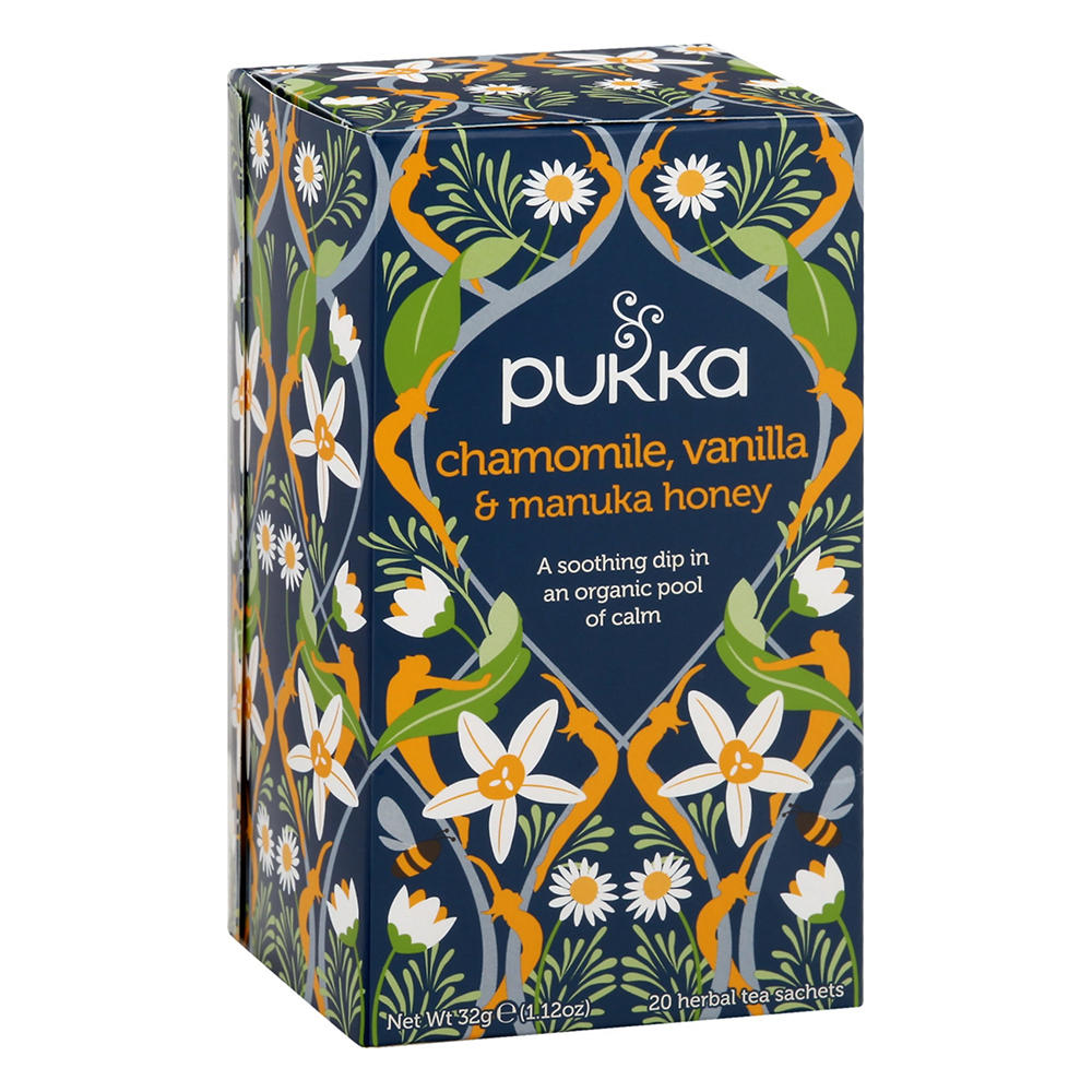 Pukka Chamomile Vanilla and Manuka Honey Tea, 20 ct