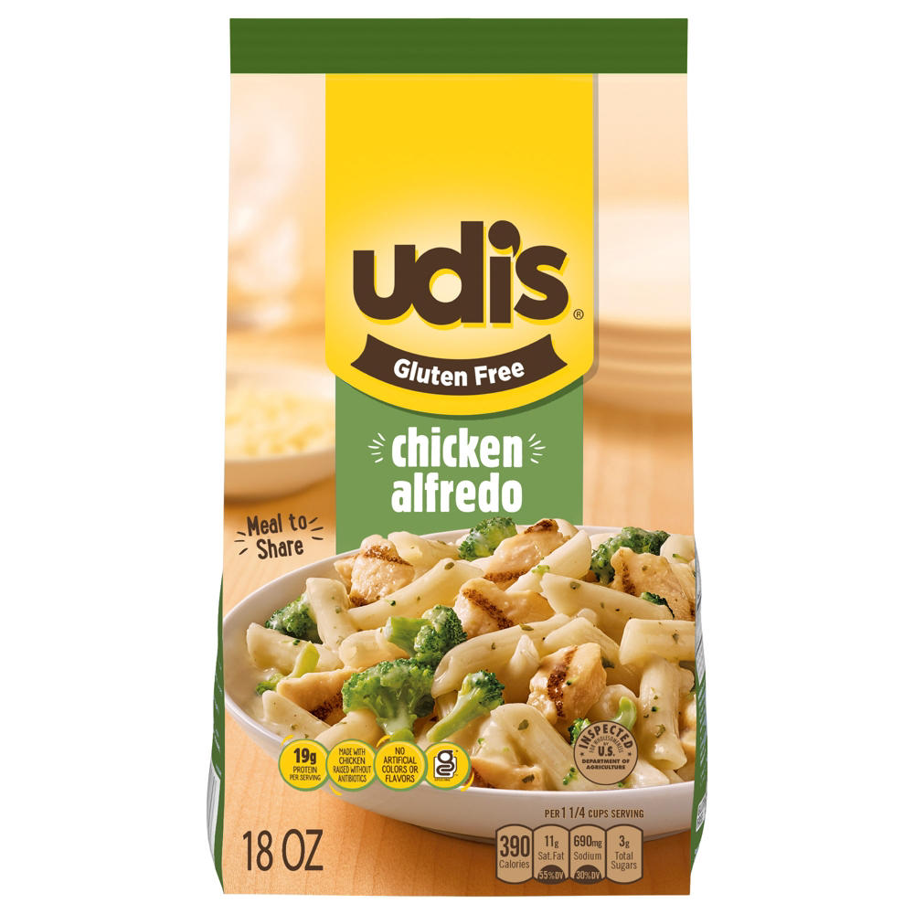 Udi's Gluten Free Chicken Alfredo Frozen Meal, 18 oz