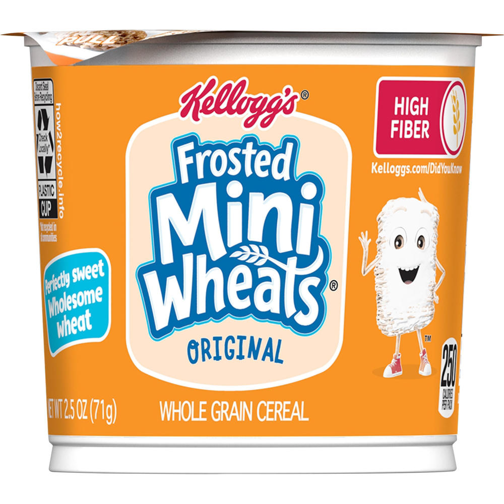 Kellogg's Frosted Mini-Wheats Cereal Cup, 2.5 oz