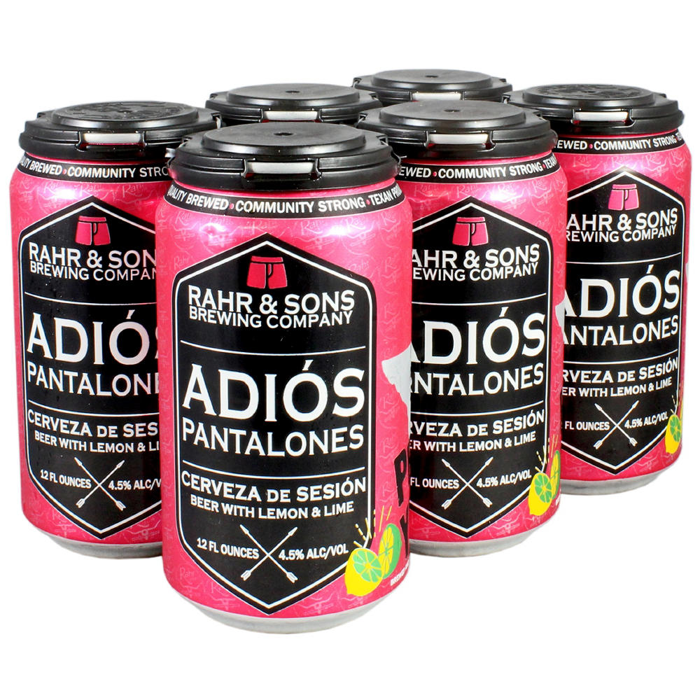 Rahr & Sons Adio Pantalones Session Ale Craft Beer 6 pk Cans, 12 oz