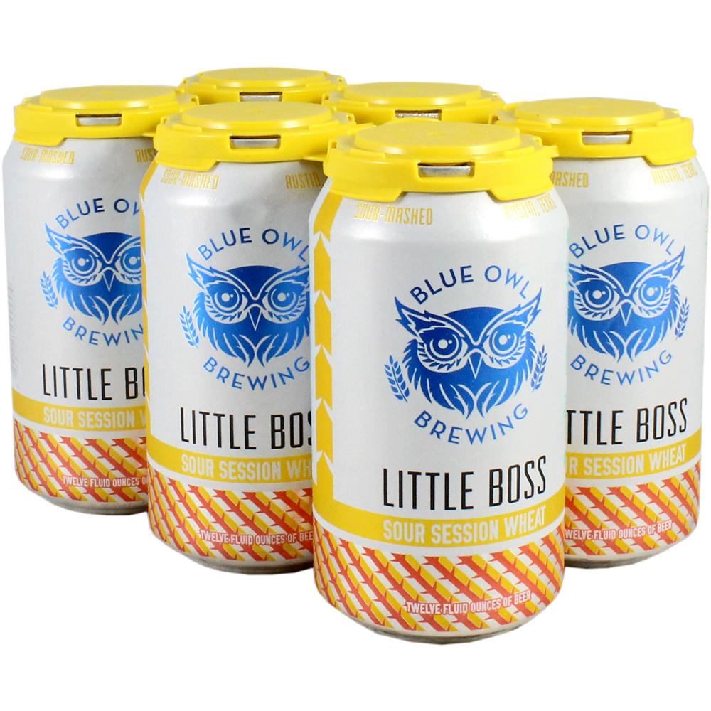 Blue Owl Brewing Little Boss Sour Session Wheat Craft Beer 6 pk Cans, 12 oz