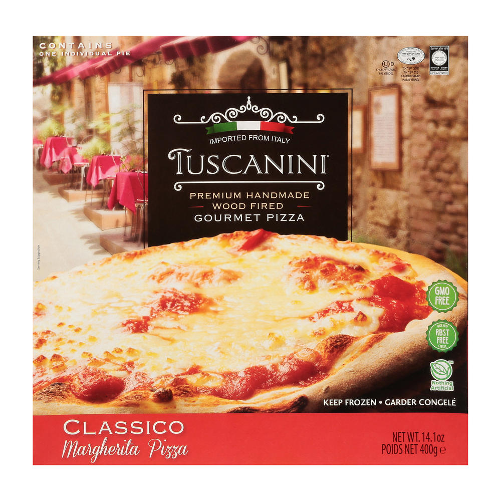 Tuscanini Kosher Classico Margherita Gourmet Pizza, 14.1 oz