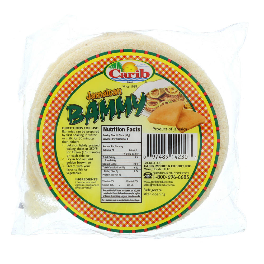 Carib Imports Jamaican Bammy Cassava Cakes, 363 gm