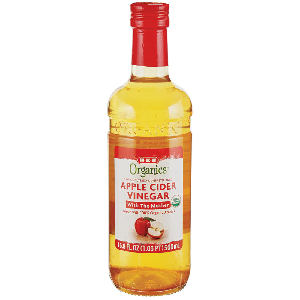H-E-B Organics Apple Cider Vinegar, 16.9 oz
