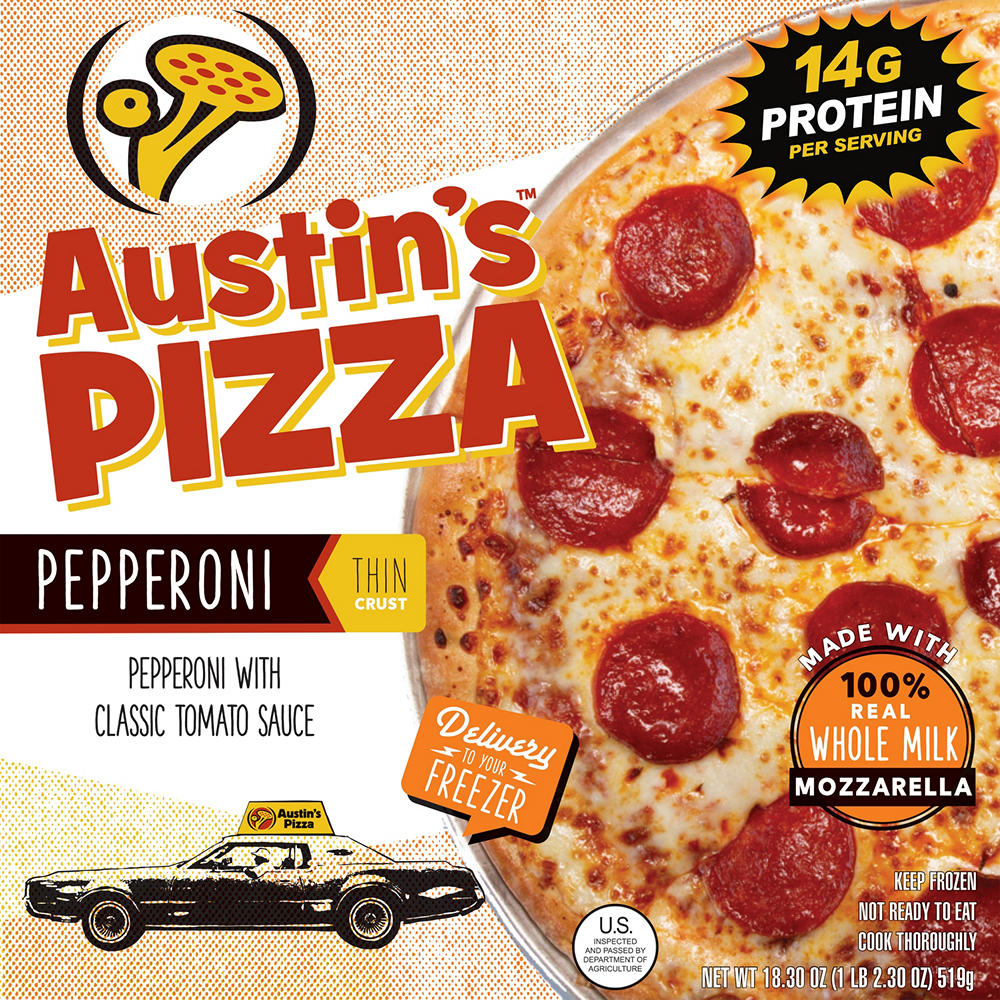 Austin's Pizza Pepperoni Thin Crust Frozen Pizza, 18.3 oz