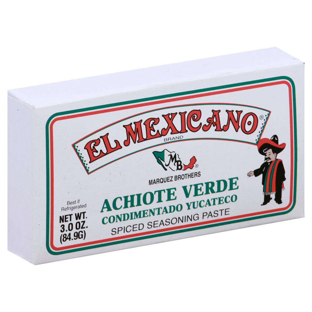 El Mexicano Achiote Verde Spiced Seasoning Paste, 3 oz