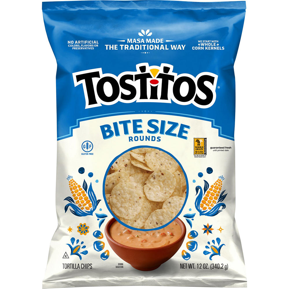 Tostitos Bite Size Rounds Tortilla Chips, 12 oz