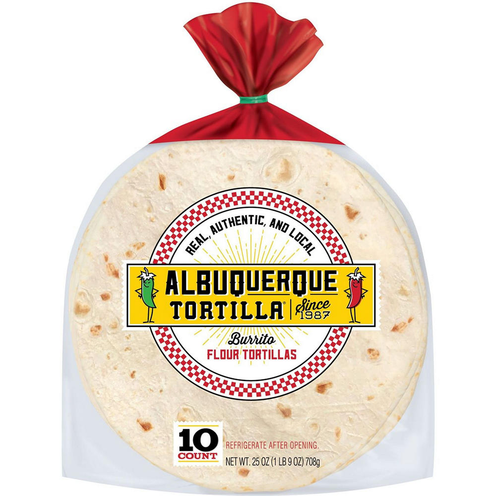 Albuquerque Tortilla Burrito Style Flour Tortillas, 10 ct