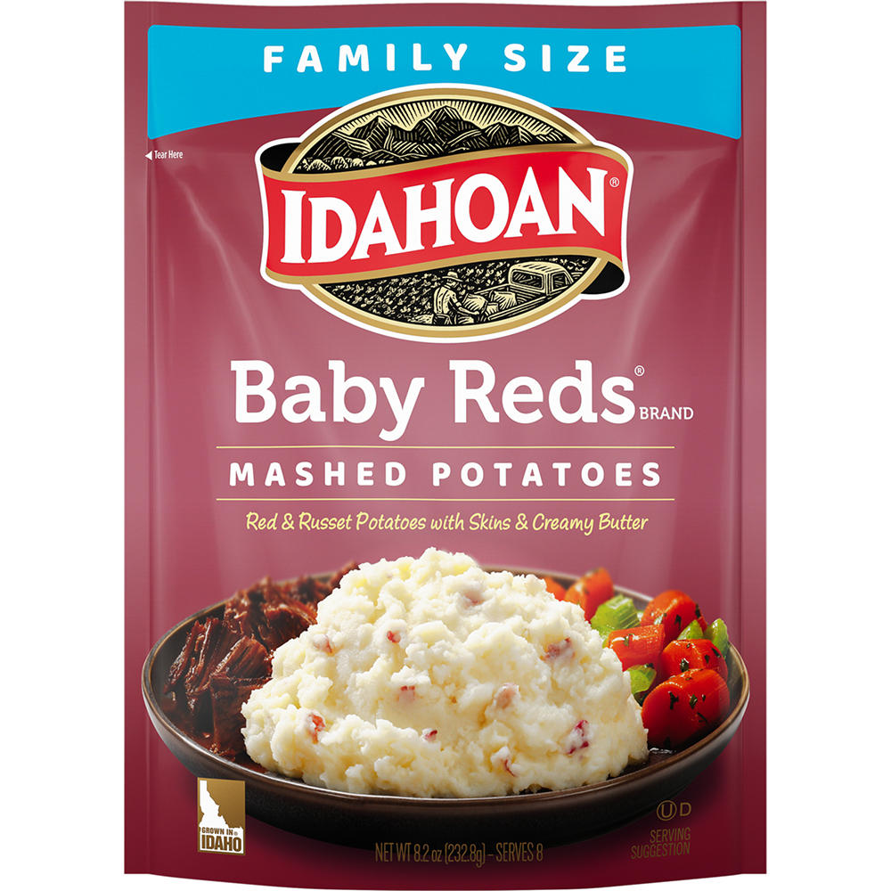 Idahoan Family Size Baby Reds Mashed Potatoes, 8.2 oz