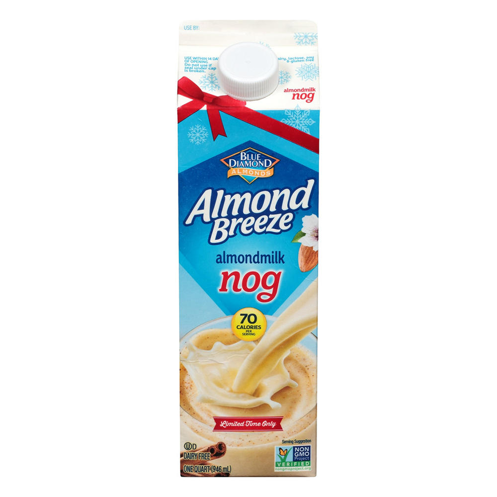 Blue Diamond Almond Breeze AlmondMilk Dairy Free Nog, 1 qt